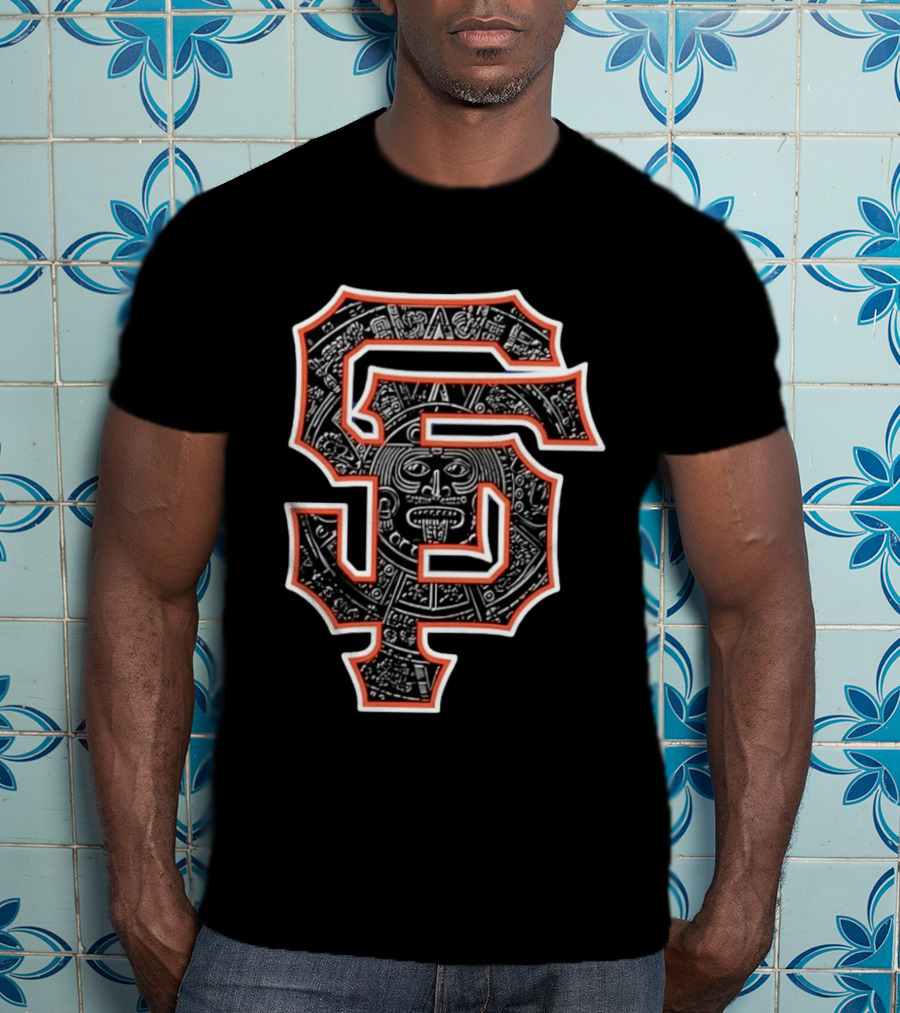 San Francisco SF Aztec Calendar T-Shirt