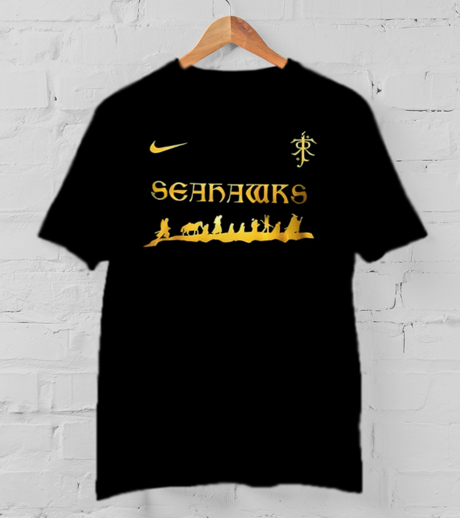 Seattle Seahawks Nike Lord Of The Rings Collaboration With Tolkien T-Shirt