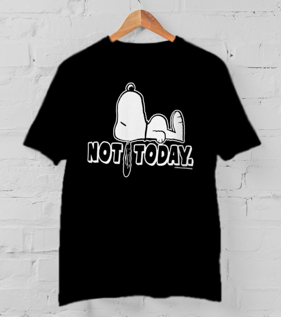 Snoopy Not Today Relaxed Mood Peanuts T-Shirt