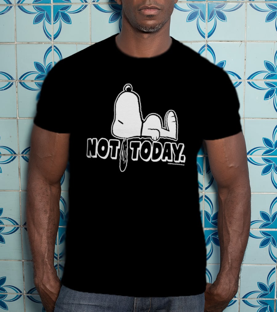 Snoopy Not Today Relaxed Mood Peanuts T-Shirt