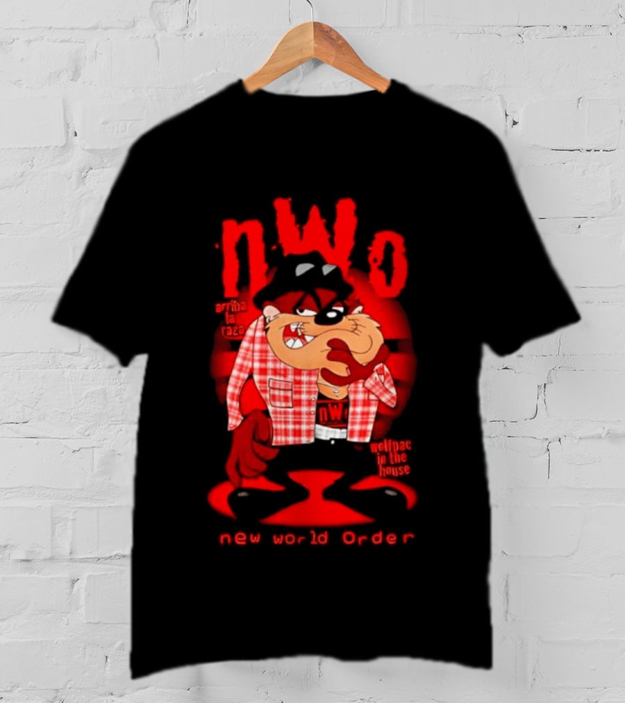 NWo Wolfpac Taz Tasmanian Devil New World Order Arriba La Raza T-Shirt