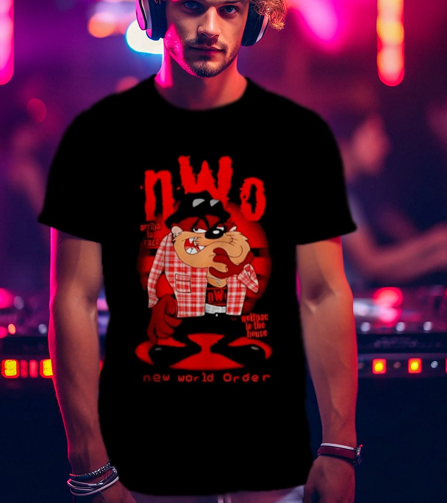 NWo Wolfpac Taz Tasmanian Devil New World Order Arriba La Raza T-Shirt