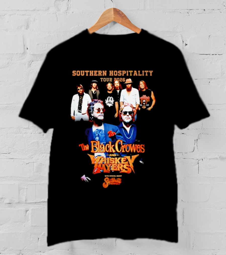 Southern Hospitality Tour 2026 The Black Crowes Whiskey Myers T-Shirt