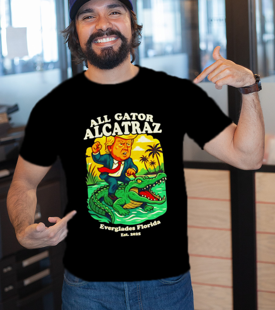 All Gator Alcatraz Everglades Florida Est 2025 T-Shirt