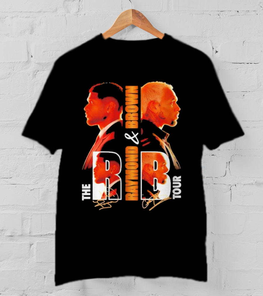 Usher Chris Brown Raymond & Brown The R B Tour Concert Signatures T-Shirt