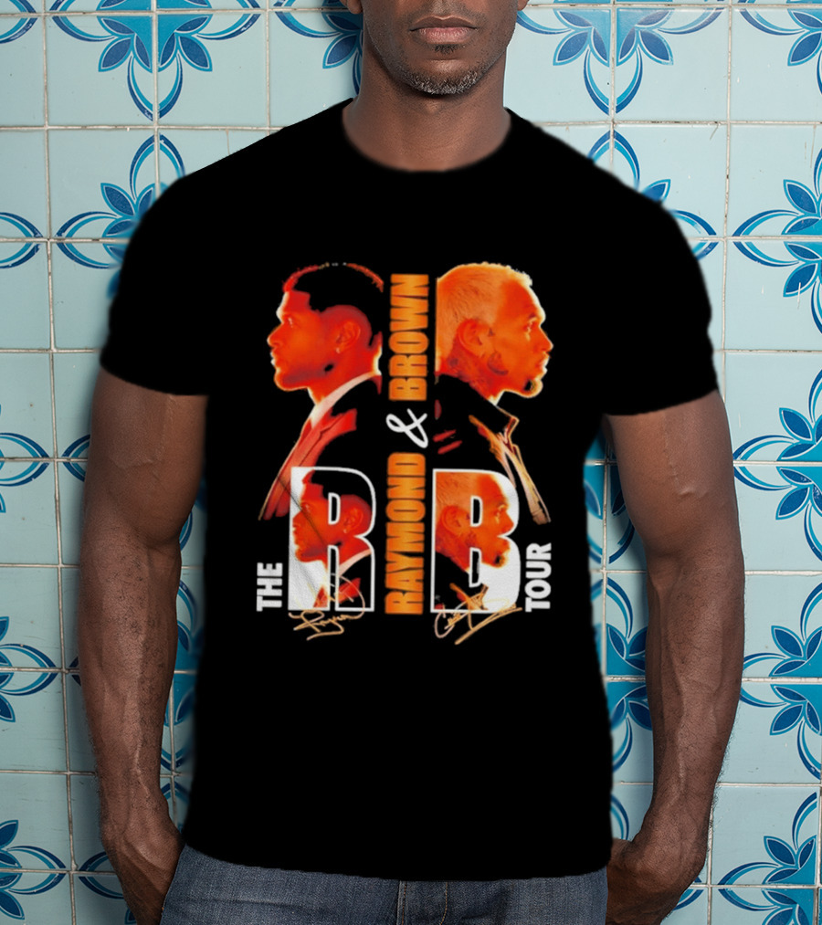 Usher Chris Brown Raymond & Brown The R B Tour Concert Signatures T-Shirt