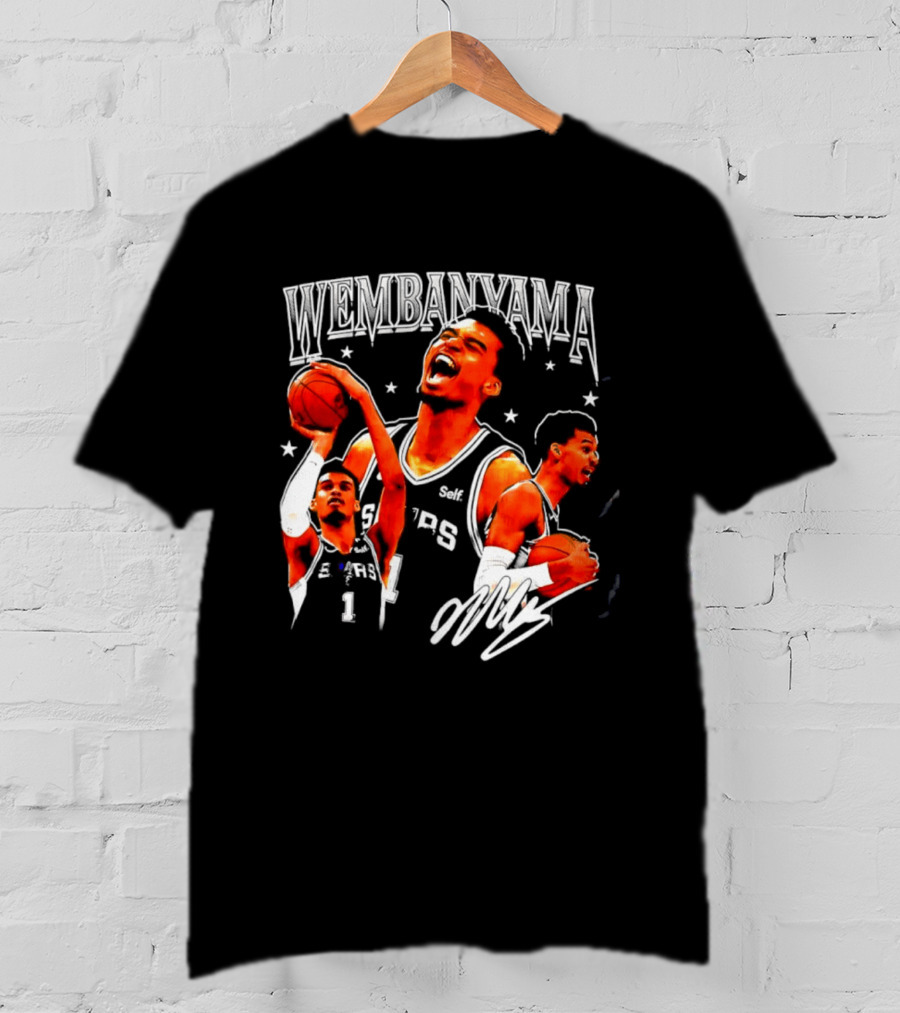 Victor Wembanyama San Antonio Spurs NBA Stars Basketball T-Shirt
