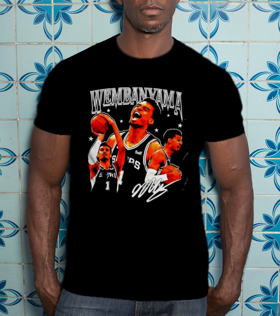 Victor Wembanyama San Antonio Spurs NBA Stars Basketball T-Shirt