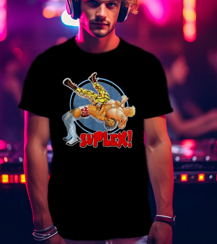 Afro Kid Wrestling Suplex Move T-Shirt