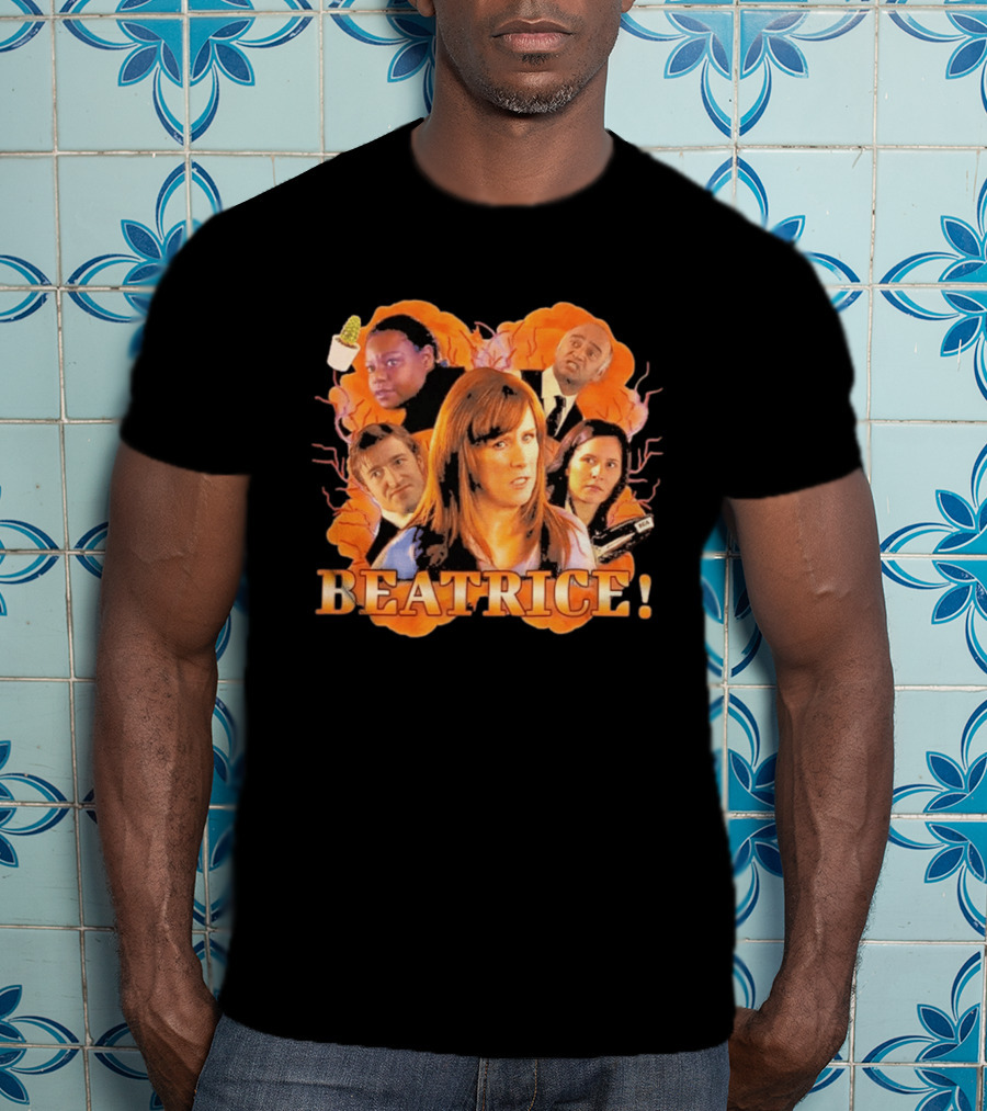Doctor Who Beatrice Characters With Orange T-Shirt