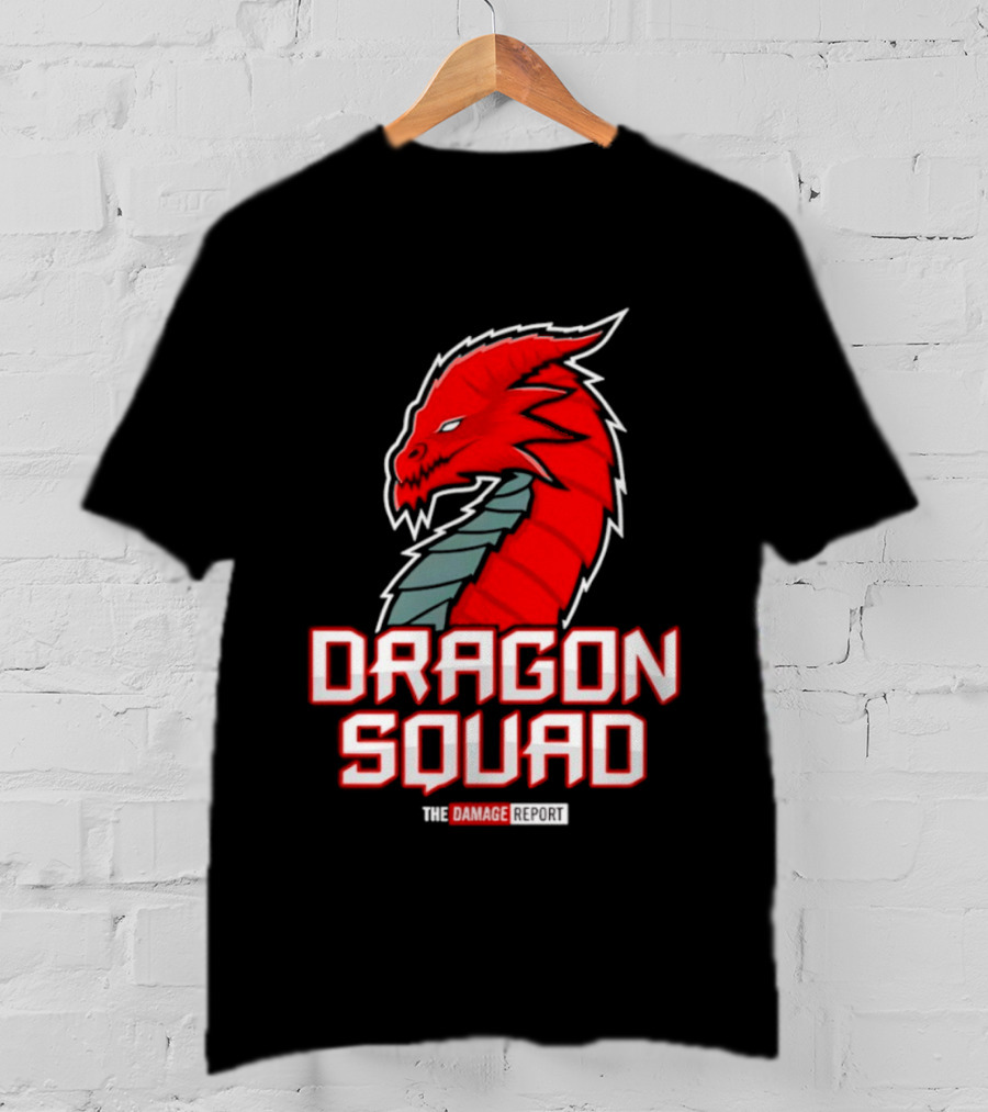 Dragon Squad The Damage Report Red Dragon Head T-Shirt