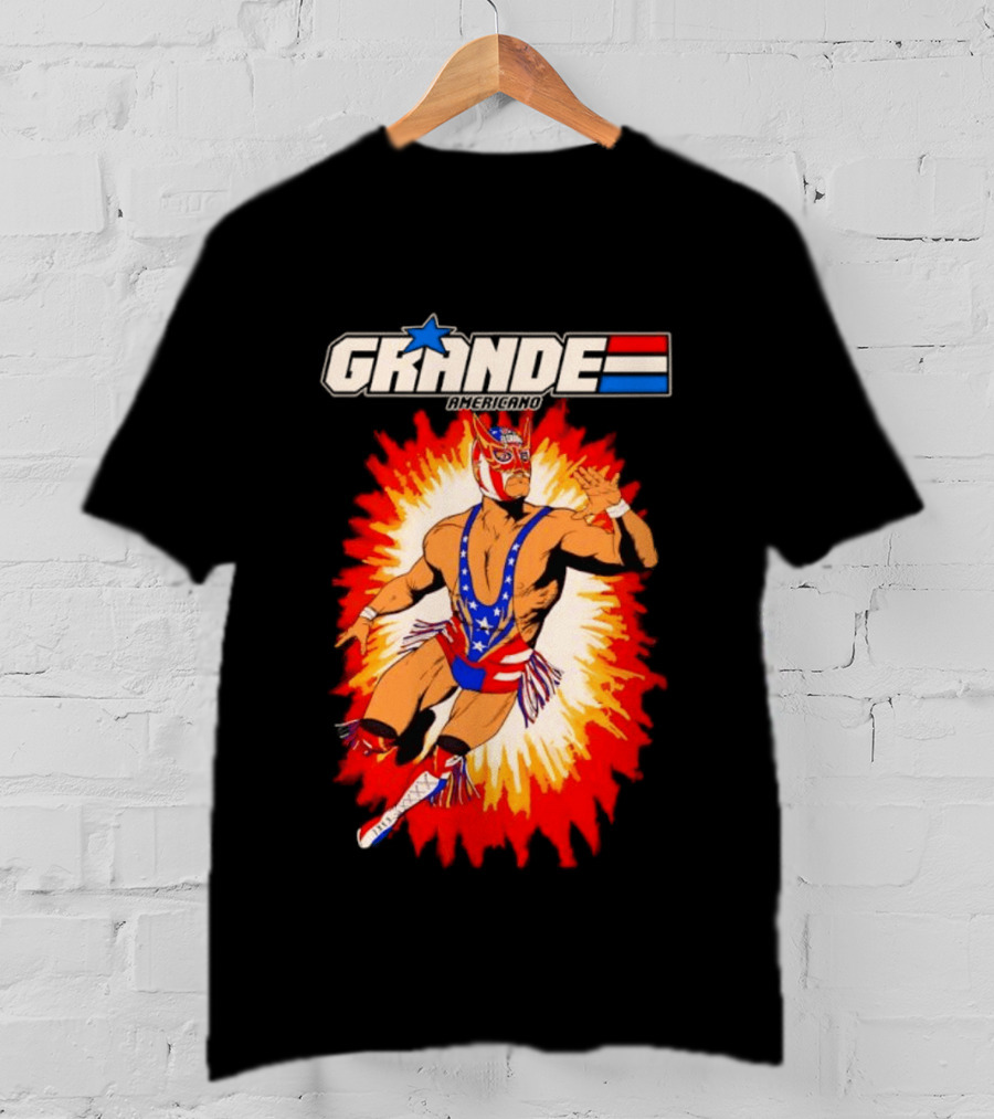 Grande Americano Luchador Wrestling Starburst T-Shirt