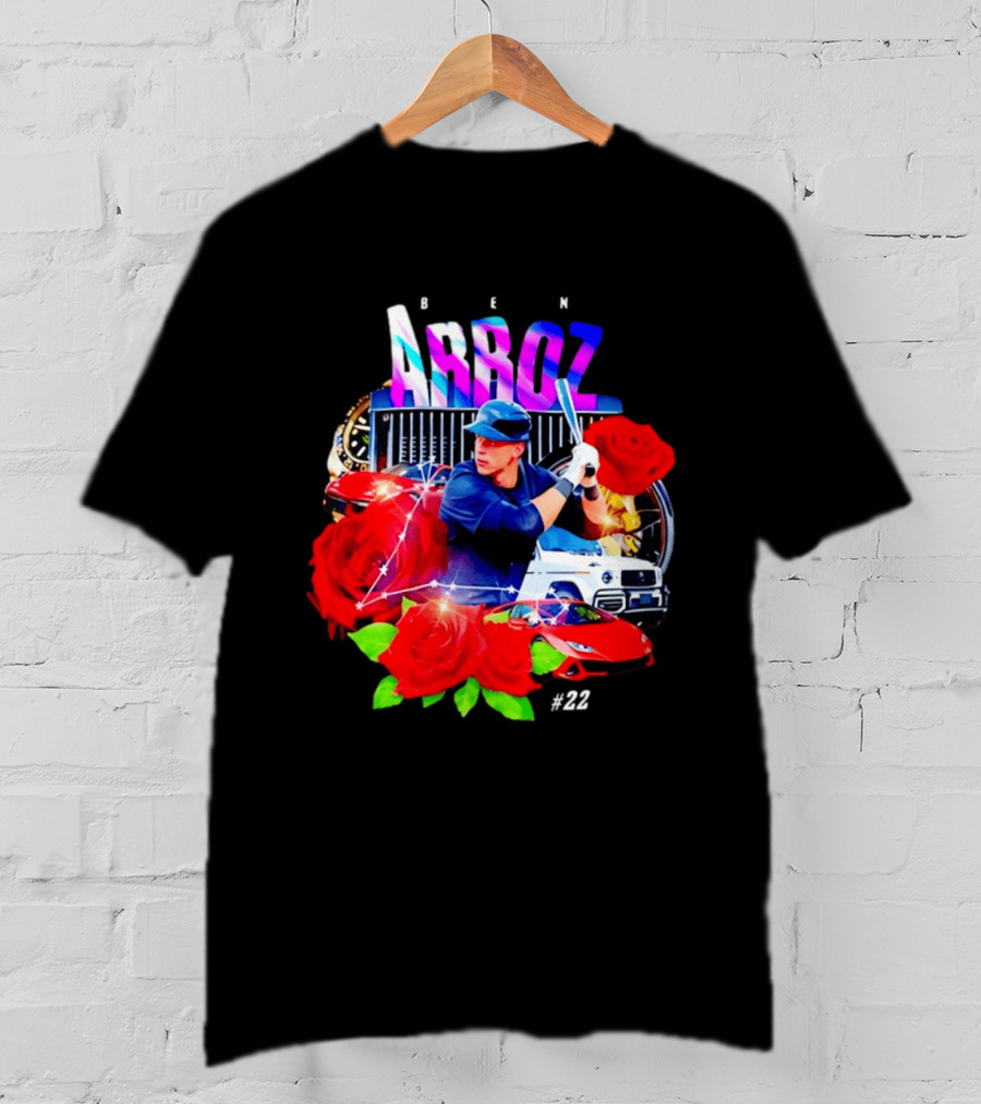 Ben Arroz New York Yankees Aaron Judge MLB 22 Luxury Sports Supercar Rose T-Shirt
