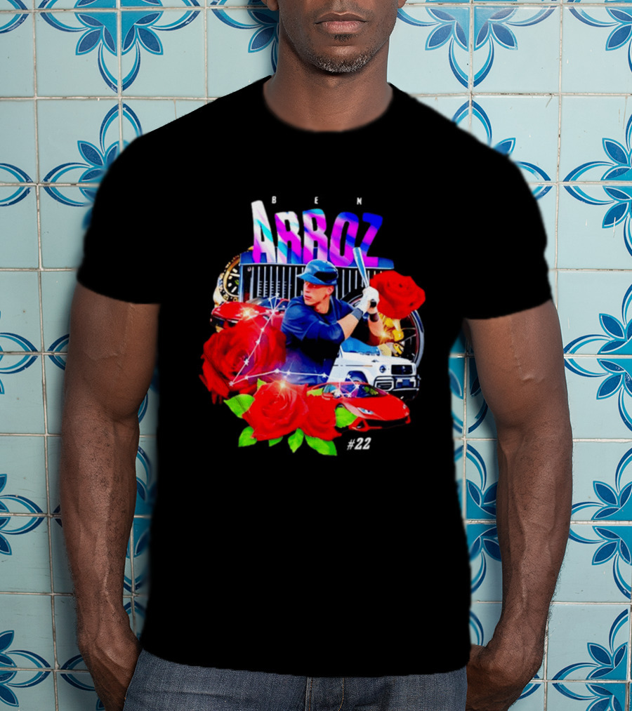 Ben Arroz New York Yankees Aaron Judge MLB 22 Luxury Sports Supercar Rose T-Shirt