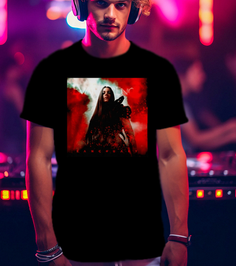 Evanescence Sanctuary Red Atmospheric Album Cover T-Shirt