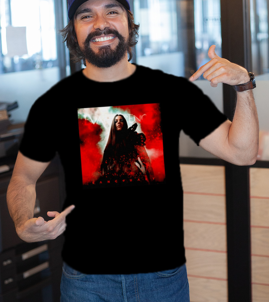 Evanescence Sanctuary Red Atmospheric Album Cover T-Shirt