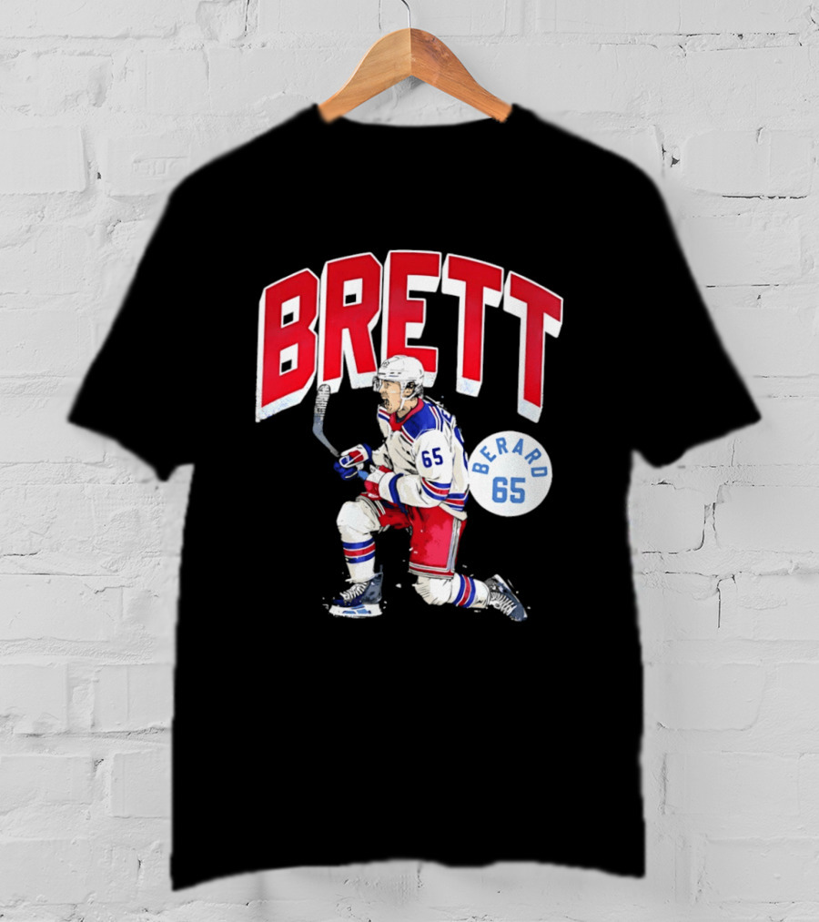 Brett Berard 65 New York Rangers Hockey T-Shirt