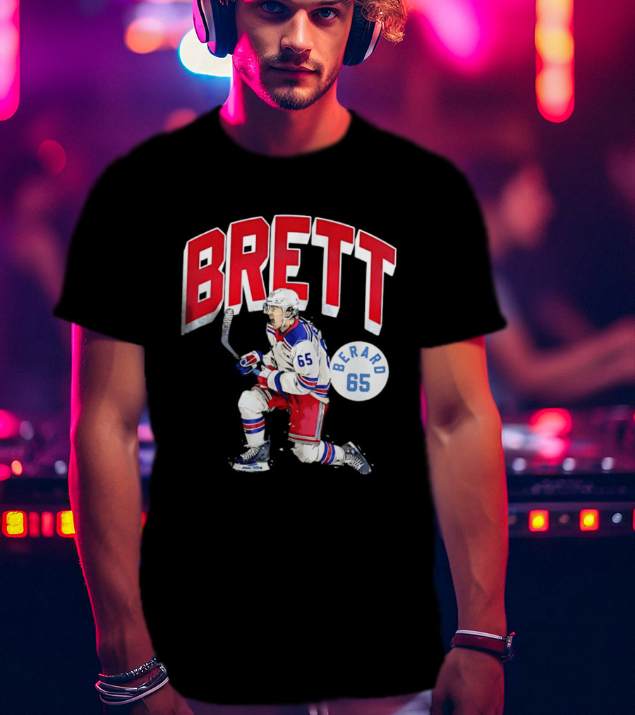 Brett Berard 65 New York Rangers Hockey T-Shirt