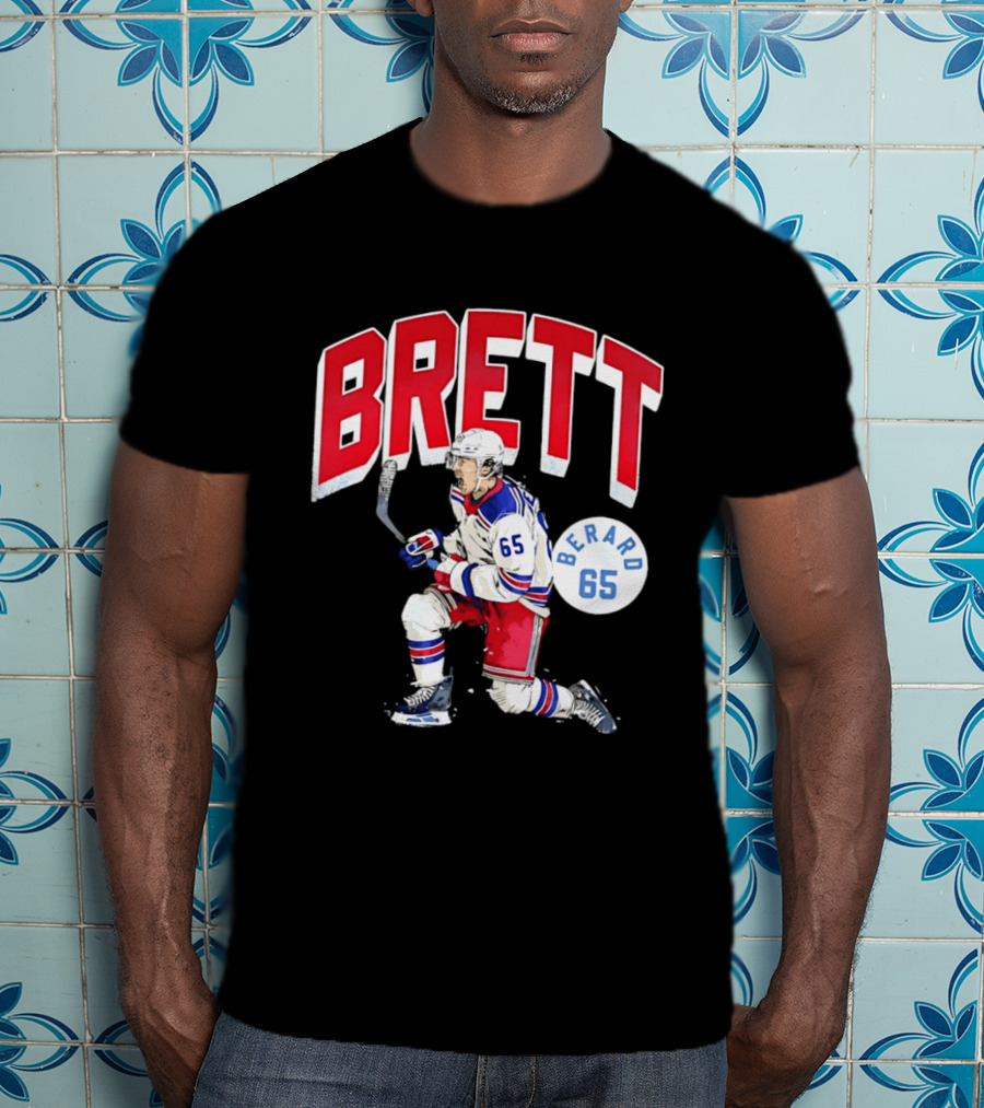 Brett Berard 65 New York Rangers Hockey T-Shirt