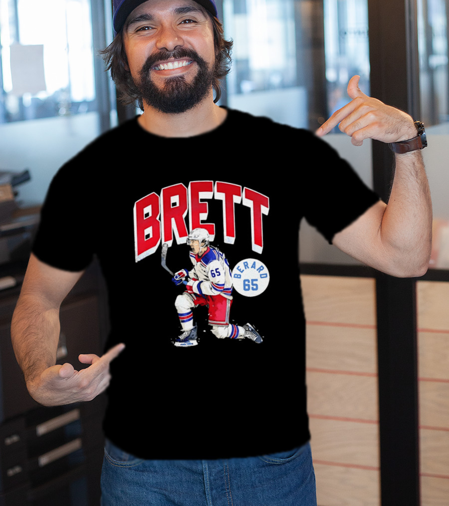 Brett Berard 65 New York Rangers Hockey T-Shirt