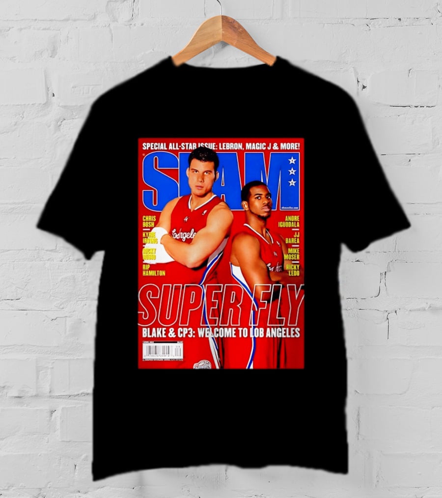 SLAM Magazine Super Fly Blake Griffin Chris Paul Welcome To Lob Angeles T-Shirt
