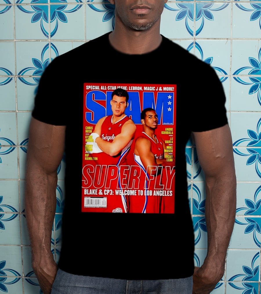 SLAM Magazine Super Fly Blake Griffin Chris Paul Welcome To Lob Angeles T-Shirt