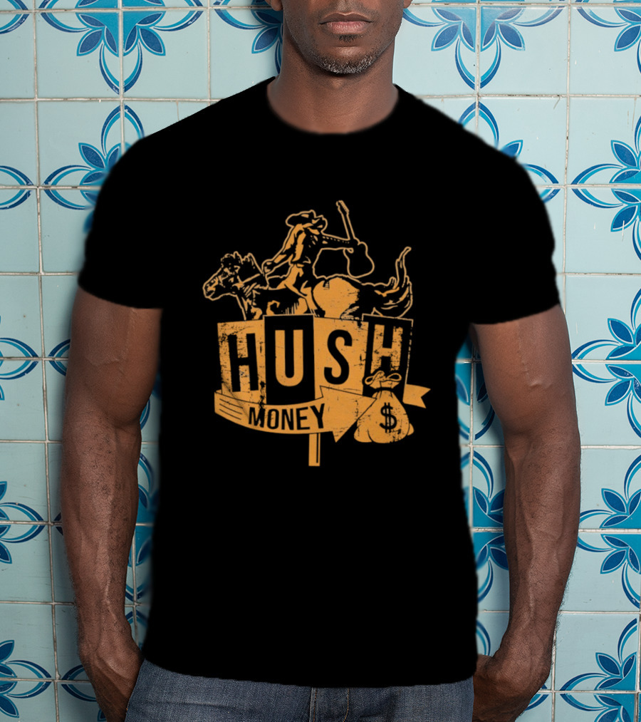 Hush Money Cowboy Horse Dollar Sign Bag T-Shirt
