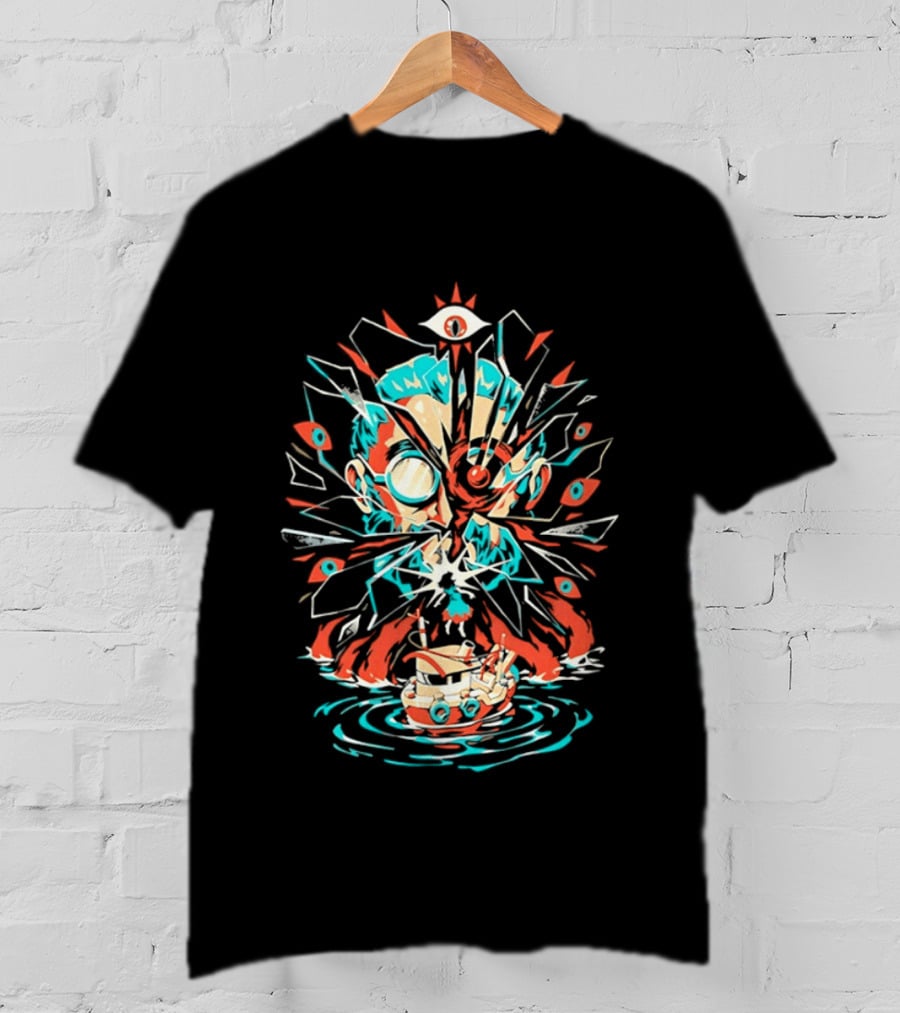 Gronkowski Brady Tampa Bay Buccaneers Lovecraft Cthulhu Surrealist T-Shirt
