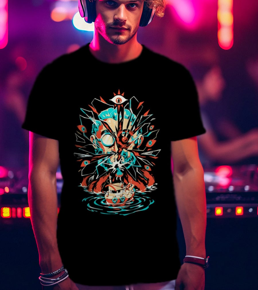 Gronkowski Brady Tampa Bay Buccaneers Lovecraft Cthulhu Surrealist T-Shirt