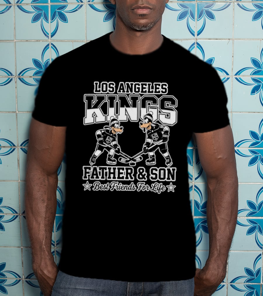 Los Angeles Kings Goofy Father And Son Best Friends For Life T-Shirt