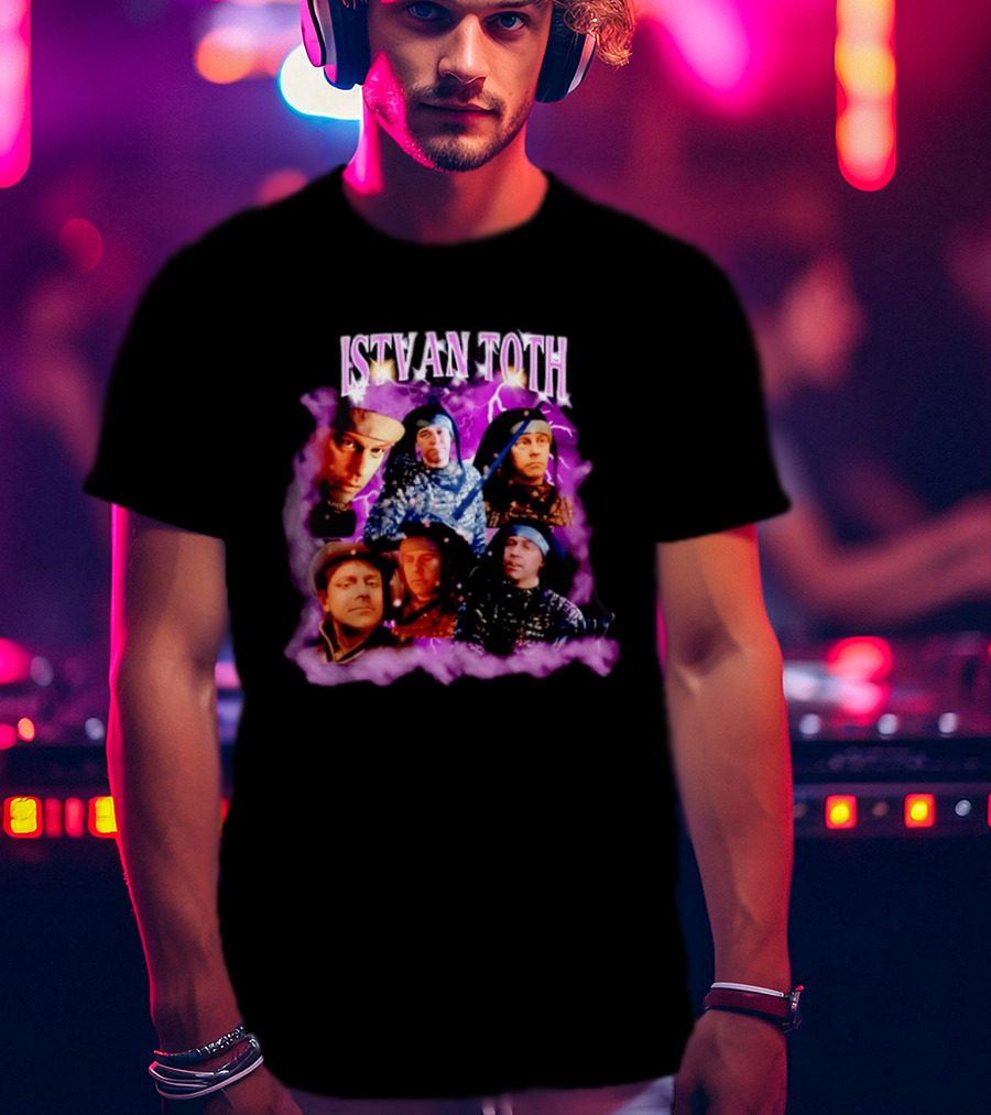 ISTVAN TOTH Lightning Expressions And Artistic Mood Collage T-Shirt