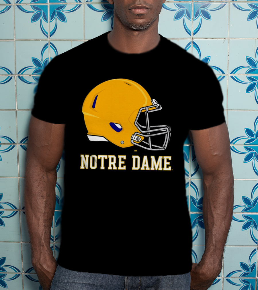 Notre Dame Fighting Irish Football Helmet T-Shirt