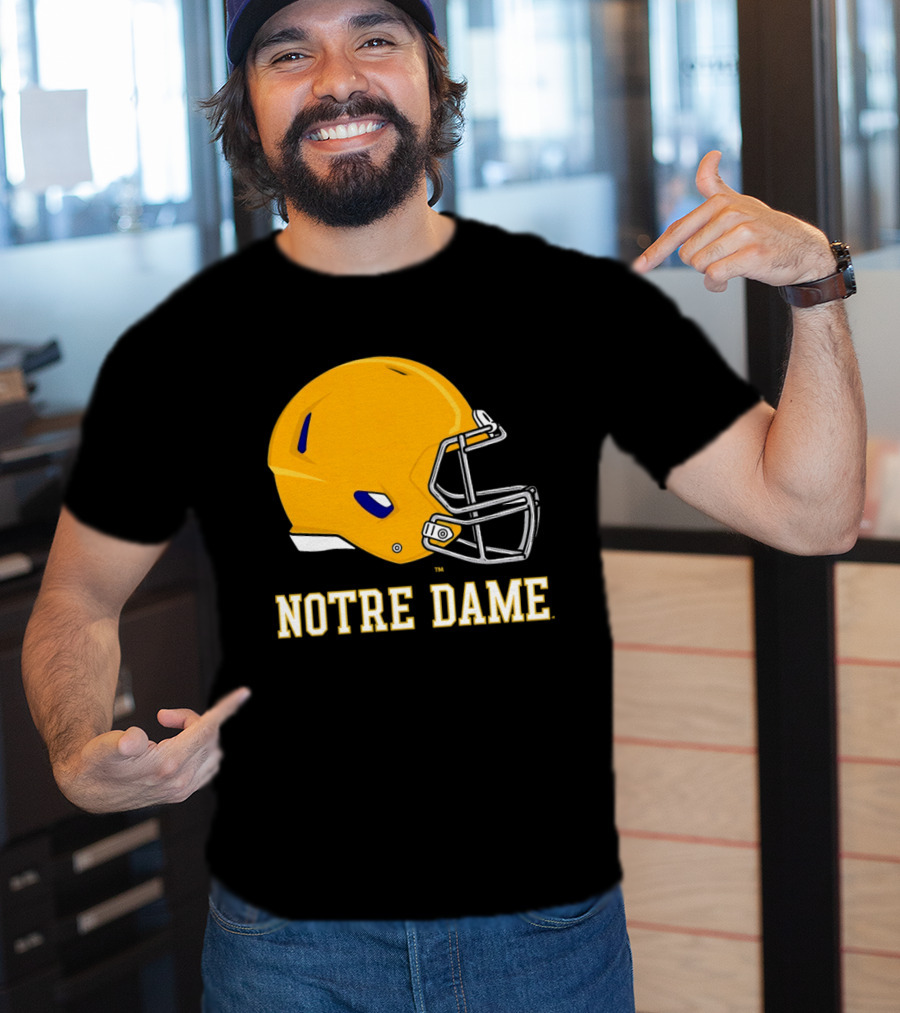 Notre Dame Fighting Irish Football Helmet T-Shirt