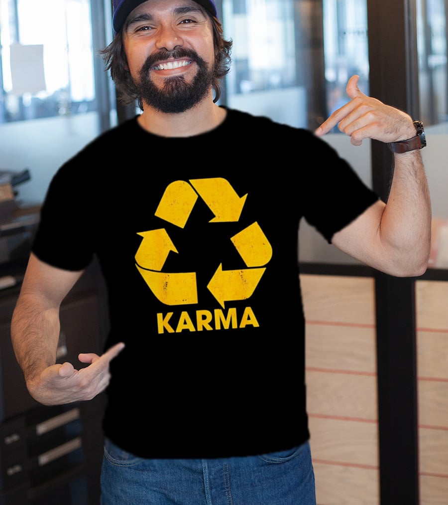 Karma Recycle Symbol Philosophy Motivational Concept T-Shirt
