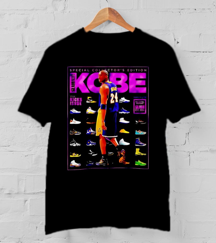 Kobe Bryant SLAM Special Collector's Edition The Kicks Issue Los Angeles Lakers 24 T-Shirt
