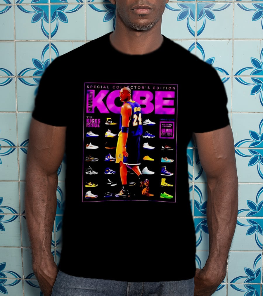 Kobe Bryant SLAM Special Collector's Edition The Kicks Issue Los Angeles Lakers 24 T-Shirt