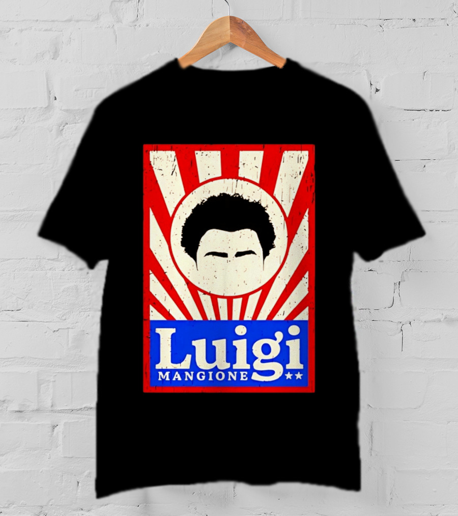 Luigi Mangione Red White Blue Campaign T-Shirt