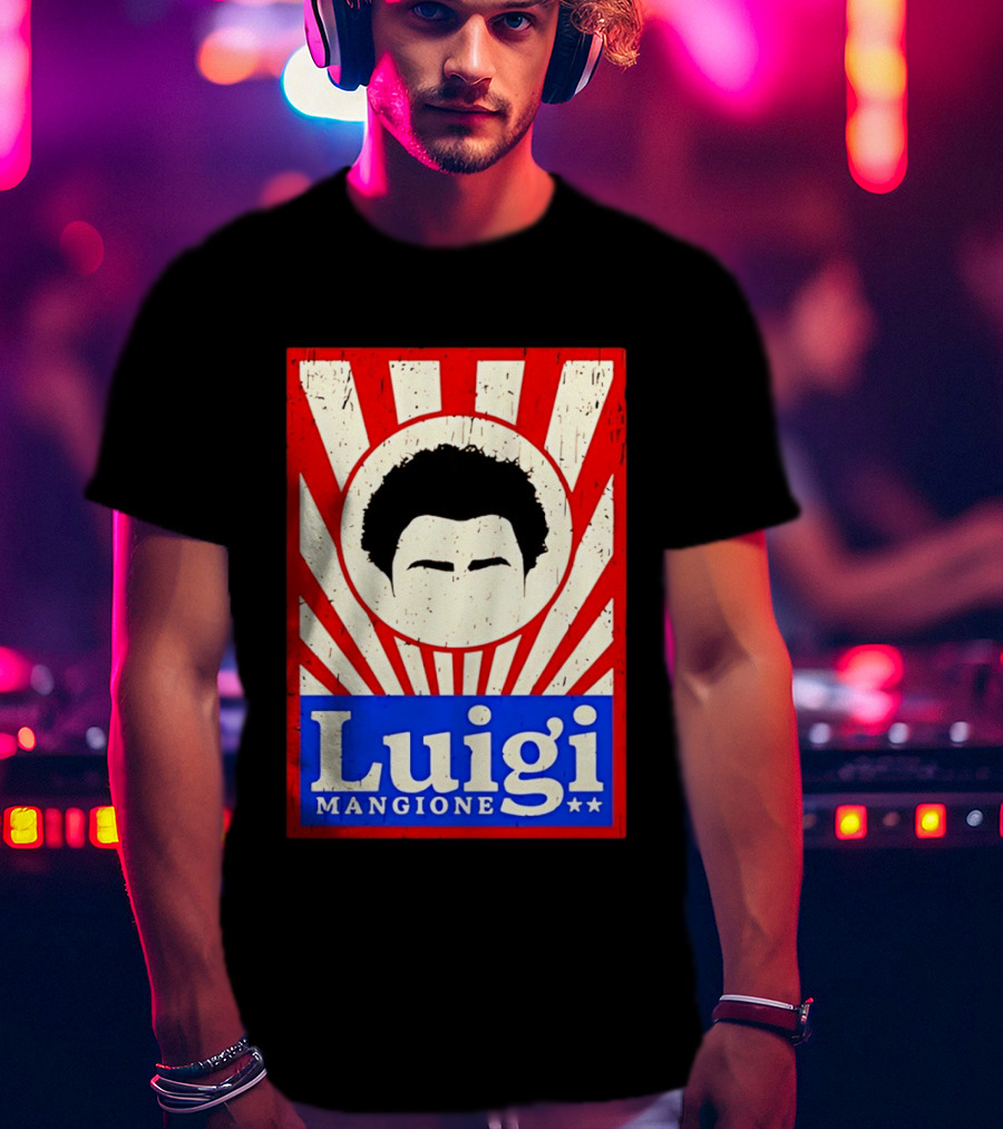 Luigi Mangione Red White Blue Campaign T-Shirt