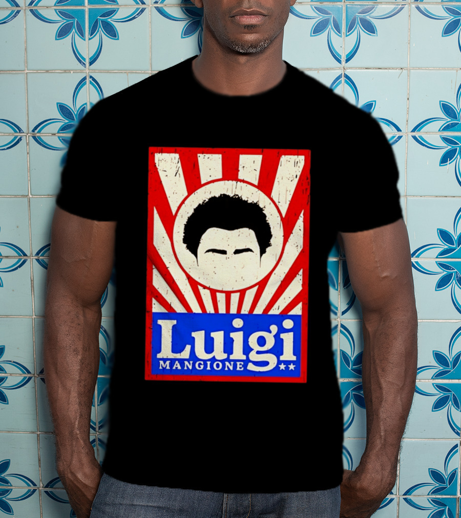 Luigi Mangione Red White Blue Campaign T-Shirt