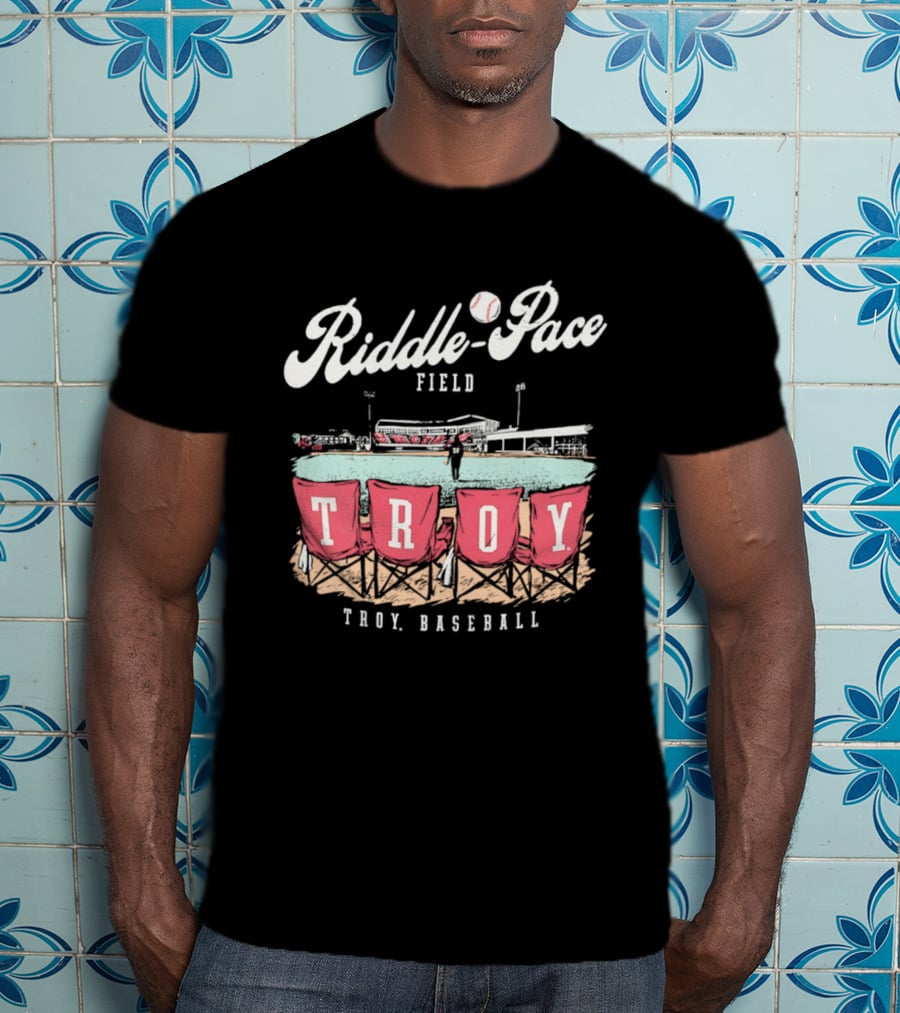 Riddle Pace Field Troy Baseball Troy University Team T-Shirt