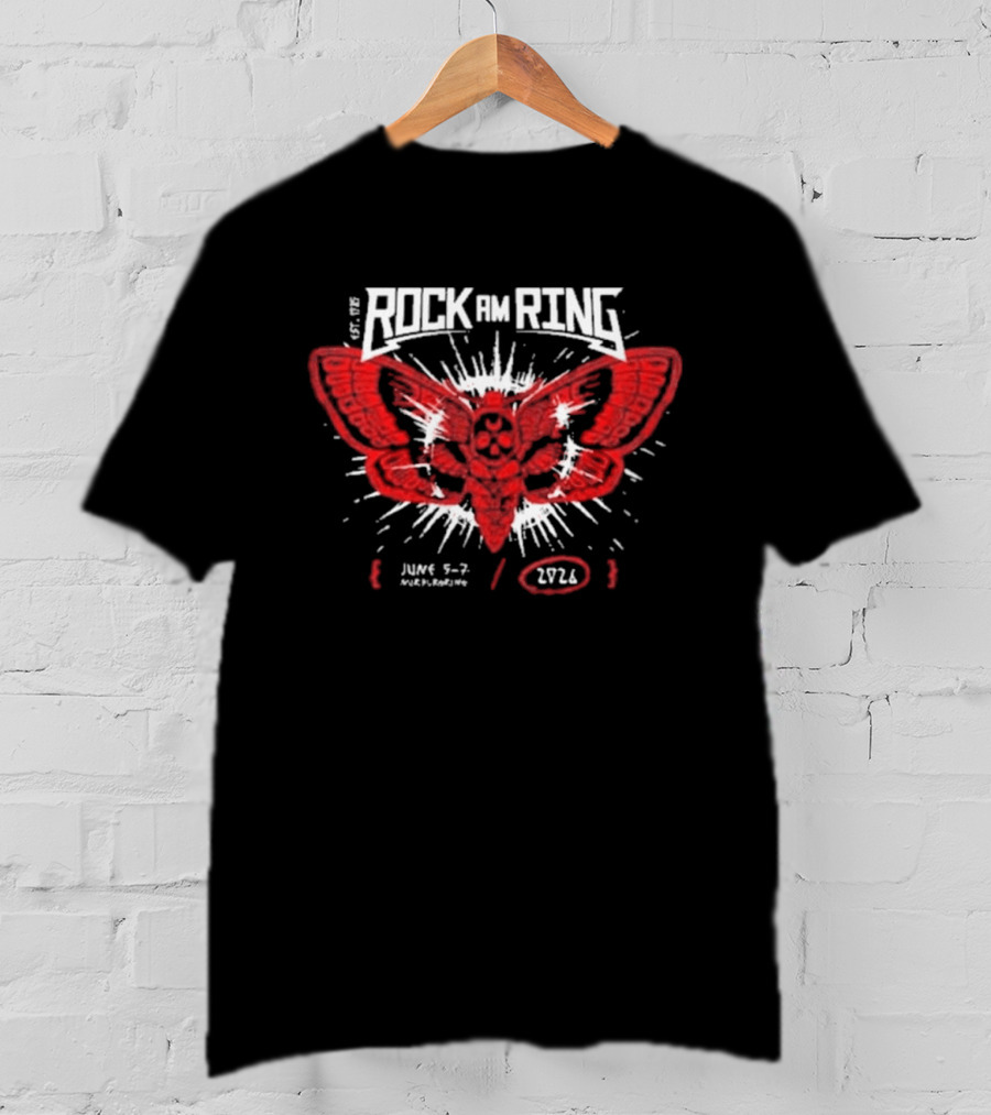 Rock Am Ring 2026 Nurburgring June 5 7 Metamorphosis Line Up Moth T-Shirt