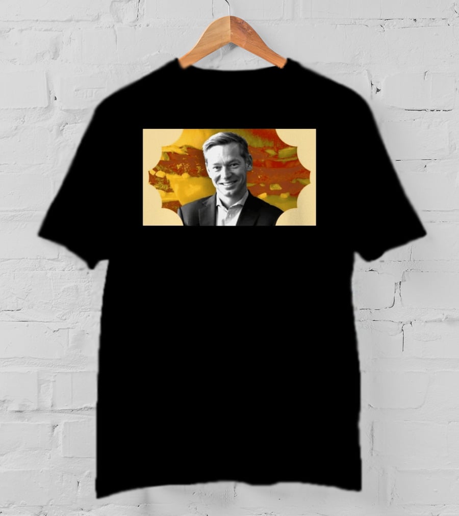 McDonald's CEO Chris Kempczinski Portrait Golden Arch T-Shirt