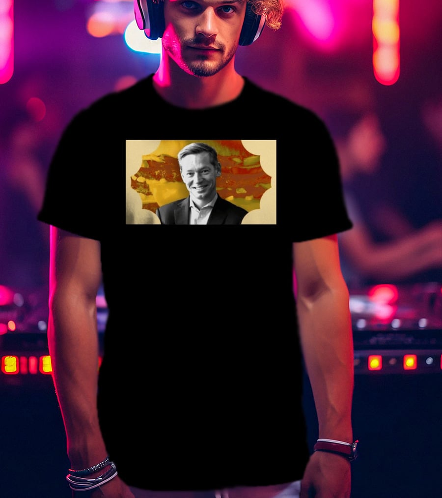McDonald's CEO Chris Kempczinski Portrait Golden Arch T-Shirt
