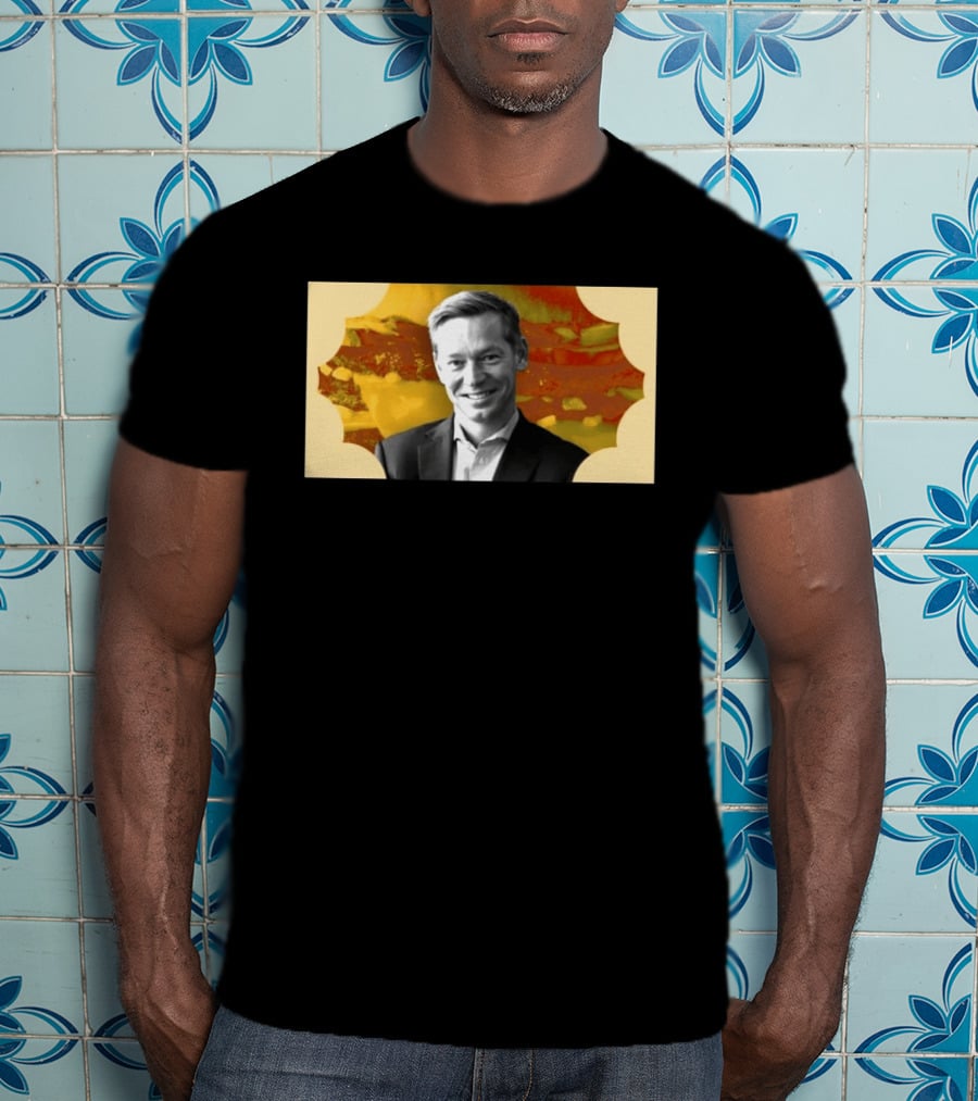 McDonald's CEO Chris Kempczinski Portrait Golden Arch T-Shirt