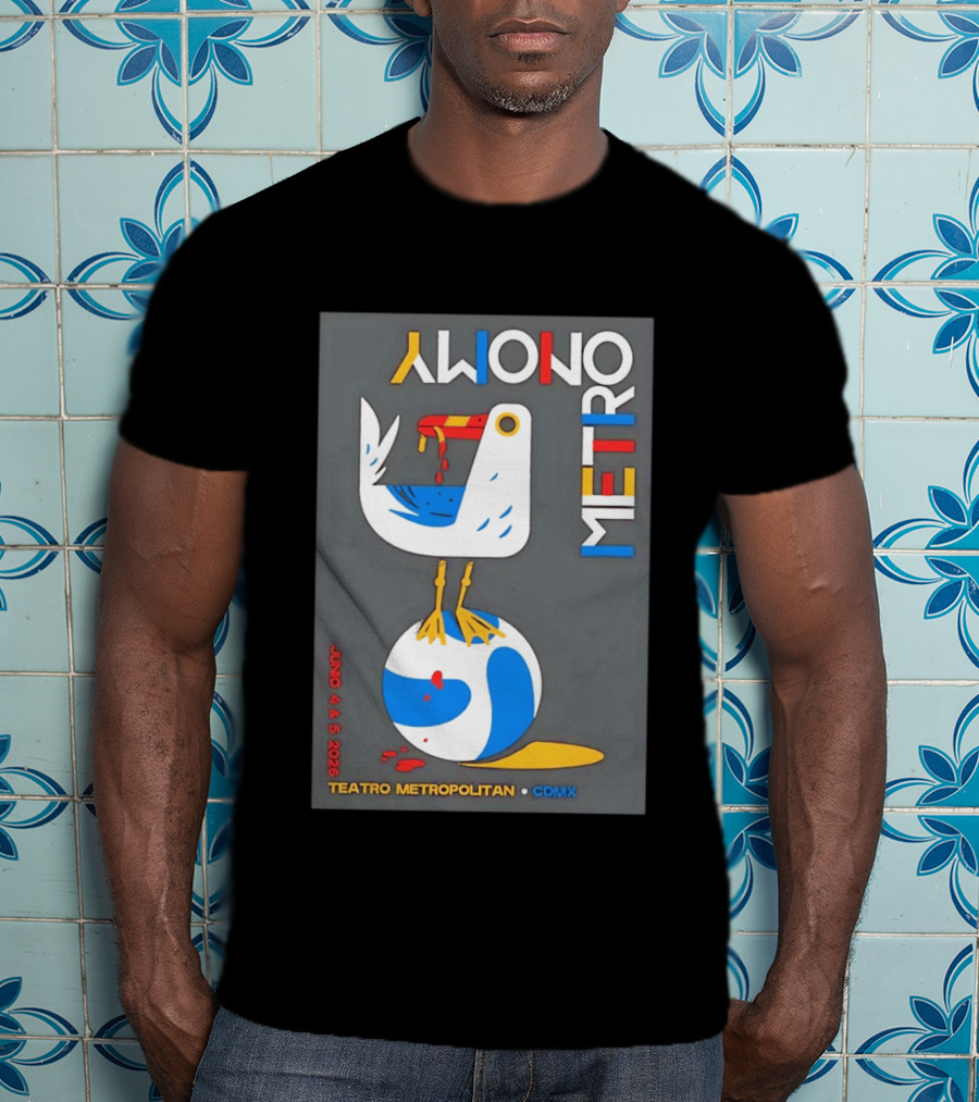 Teatro Metropolitan CDMX Junio 4 5 2026 Metronomy Event Bird T-Shirt