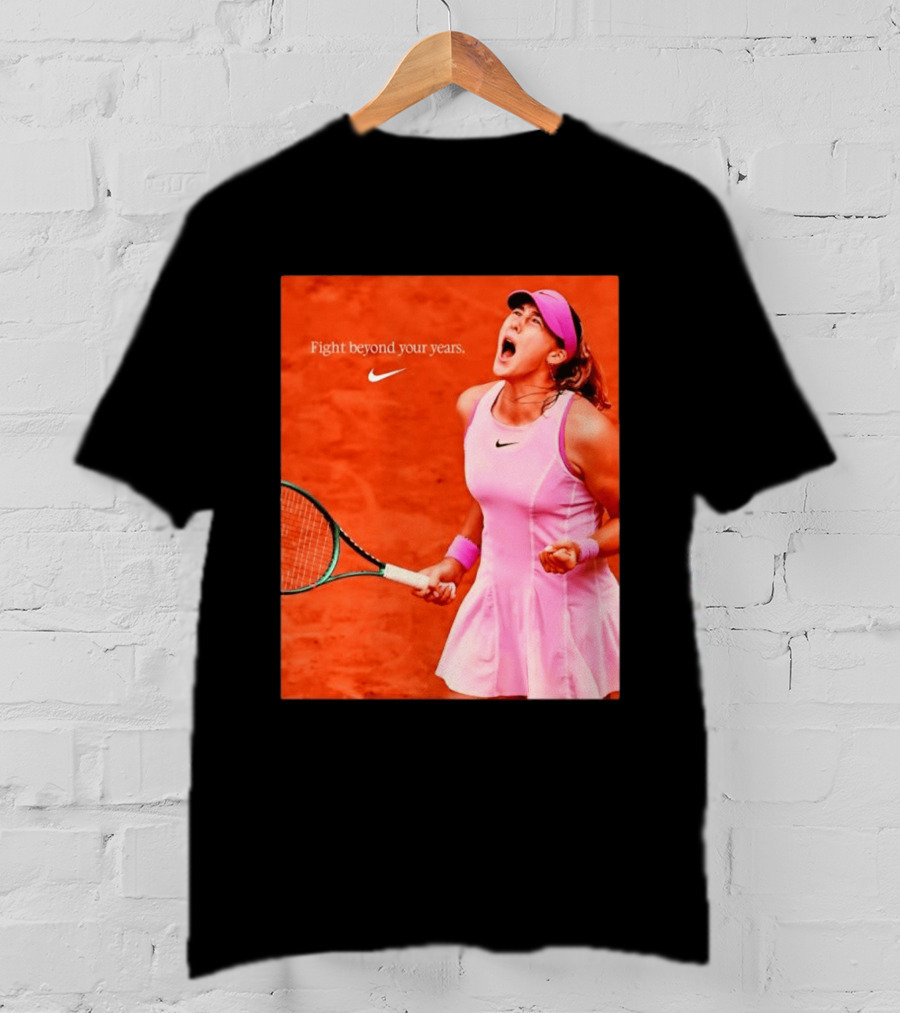 Mirra Andreeva Nike Fight Beyond Your Years Tennis Motivation T-Shirt