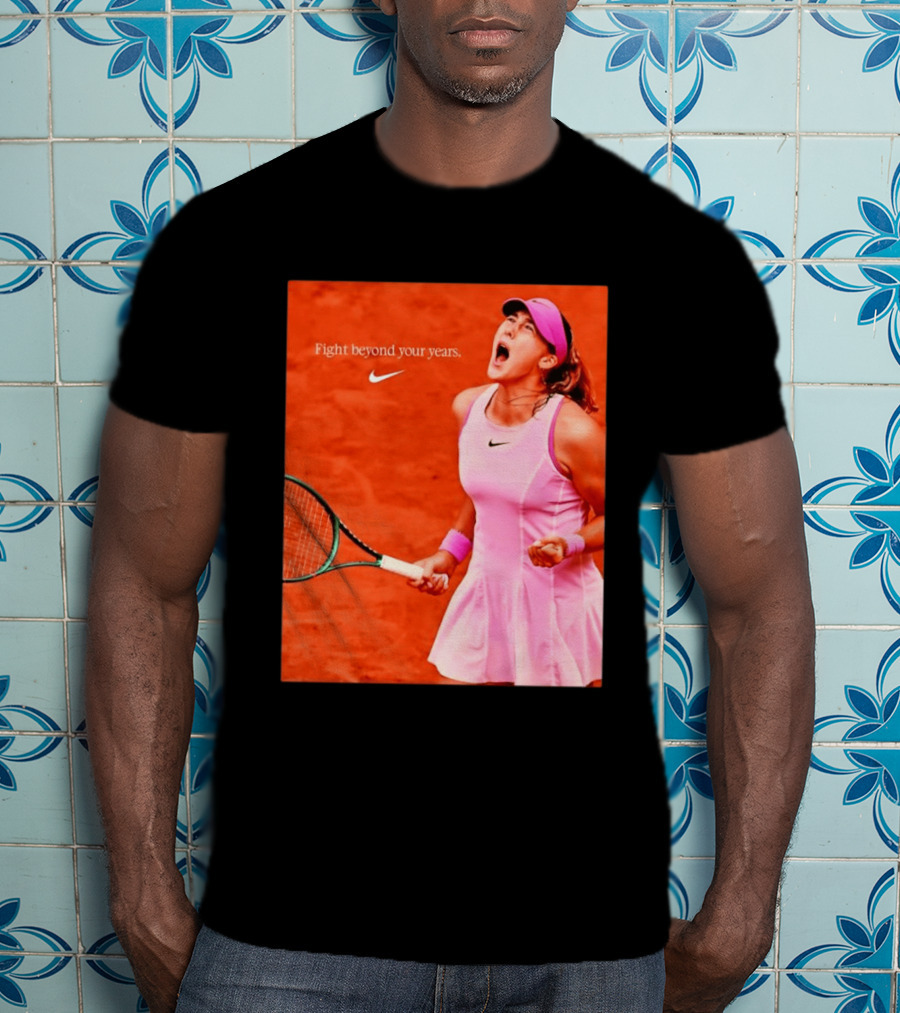 Mirra Andreeva Nike Fight Beyond Your Years Tennis Motivation T-Shirt