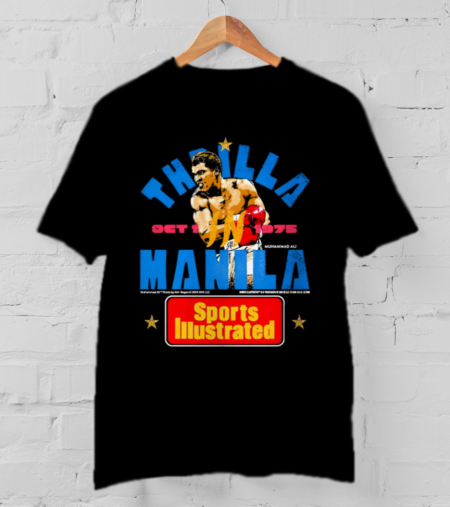 Thrilla In Manila Muhammad Ali Sports Illustrated October 1 1975 T-Shirt