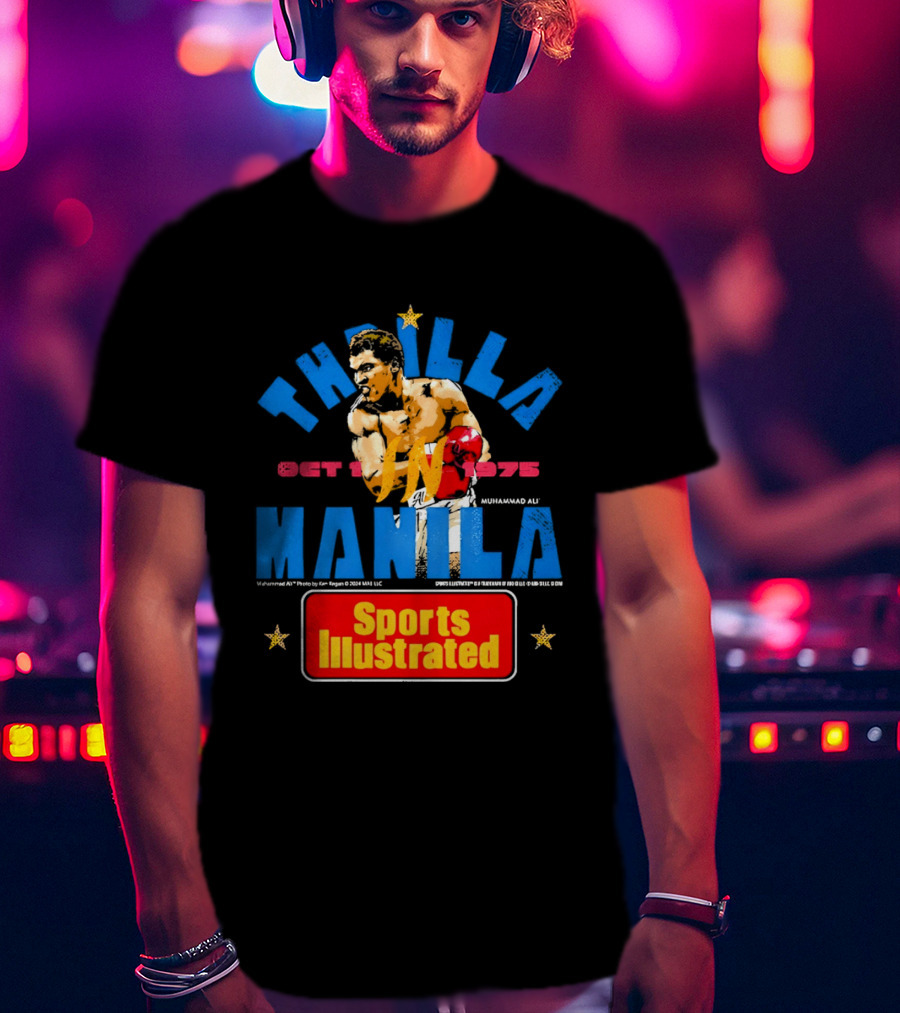 Thrilla In Manila Muhammad Ali Sports Illustrated October 1 1975 T-Shirt