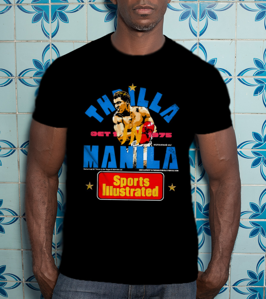 Thrilla In Manila Muhammad Ali Sports Illustrated October 1 1975 T-Shirt